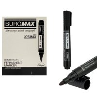 Маркер перманентний чорний BUROMAX BM8703-01 Jobmax 2-4 мм