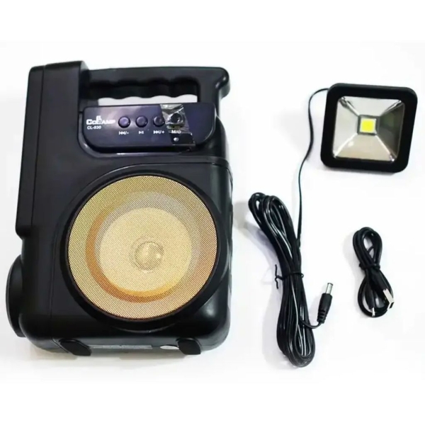 Ліхтар-прожектор сонячна станція CcLamp CL830 з лампою та повербанк 3.5 Вт 4000 мАг чорний