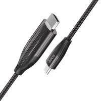 Відеокабель Type-C/HDMI 2 м Hoco UA16 сірий