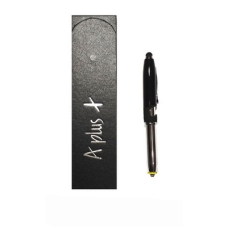 / Ручка шар. металл, с подставкой для телефонасо стиусом soft touch черная