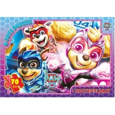 Пазли класичні 70 елементів G-Toys PW08910 Щенячий патруль з постером