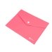 Папка на кнопці А5 Optima пластик рожевий Папка на кнопці А5 Optima пластик рожевий