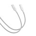 Кабель Type-C/Type-C 1 м Xiaomi Braided 120 Вт 6 А білий