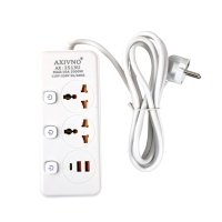 Мережевий фільтр-подовжувач 2 розетки AND WL-6 2хUSB/Type C 10 А 1.8 м білий