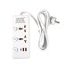 Мережевий фільтр-подовжувач 2 розетки AND WL-6 2хUSB/Type C 10 А 1.8 м білий