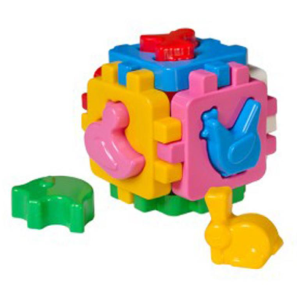 Ігровий набір сортер Куб Technok Toys 1943 пластик 6 фігур різнобарвний new