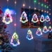 Світлодіодна гірлянда-завіса прозорий дріт Фігурки в ялинці 10 LED Magic Lights 3 х 0.6 м мульти
