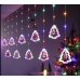 Світлодіодна гірлянда-завіса прозорий дріт Фігурки в ялинці 10 LED Magic Lights 3 х 0.6 м мульти