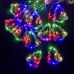 Світлодіодна гірлянда-завіса прозорий дріт Фігурки в ялинці 10 LED Magic Lights 3 х 0.6 м мульти