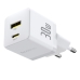 Зарядний пристрій з кабелем Type-C+USB/Type-C 1 м Baseus Palm Fast Charger 30 W 12 V 2.5 А білий