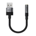 Аудіокабель USB/3.5 мм AUX 0.15 м Acefast J13 чорний