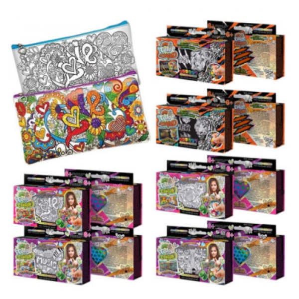 Набір креативної творчості "My Color Clutch" пенал-розмальовка укр  CCL-01-01U new