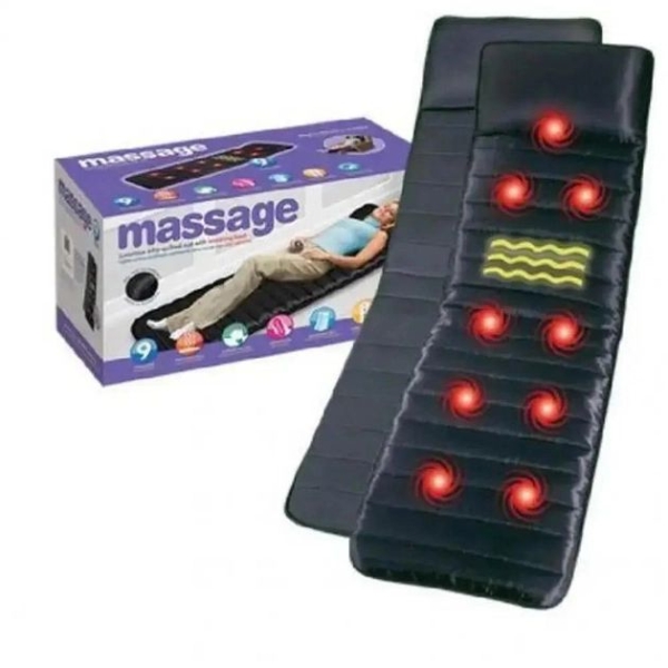 Масажний матрац Massage вібромасаж чорний