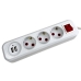 Мережевий фільтр-подовжувач 3 розетки Alfa 2хUSB 5 м білий Мережевий фільтр-подовжувач 3 розетки Alfa 2хUSB 5 м білий