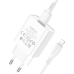 Зарядний пристрій з кабелем USB/Apple Lightning 1 м BOROFONE BA74A 5 V 2.1 A білий