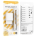 Зарядний пристрій з кабелем USB/Apple Lightning 1 м BOROFONE BA74A 5 V 2.1 A білий