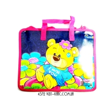 / Папка пл. А4 19295 "Miss you" (805) на молн. с ручками