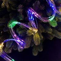 Світлодіодна гірлянда-нитка мідний дріт Кінський хвіст 500 LED Magic Lights крапля 5 м мульти