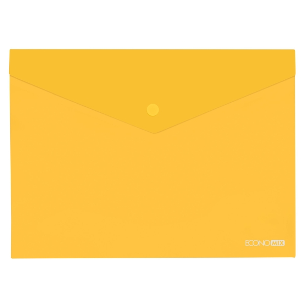 Папка на кнопці А4 Economix E31301-85 пластик жовтий