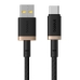 Кабель USB/Type-C 1 м Baseus Dura 60 Вт чорний з золотистим