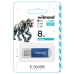 Флеш пам'ять USB 8 GB Wibrand Cougar USB 2.0 синій Флеш пам'ять USB 8 GB Wibrand Cougar USB 2.0 синій
