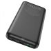 Універсальна мобільна батарея 10000 mAh Hoco J102 Cool figure 20 W повербанк з дисплеєм чорний Універсальна мобільна батарея 10000 mAh Hoco J102 Cool figure 20 W повербанк з дисплеєм чорний
