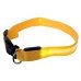 Нашийник текстильний з підсвіткою для собак L 50 см від батарейки жовтий