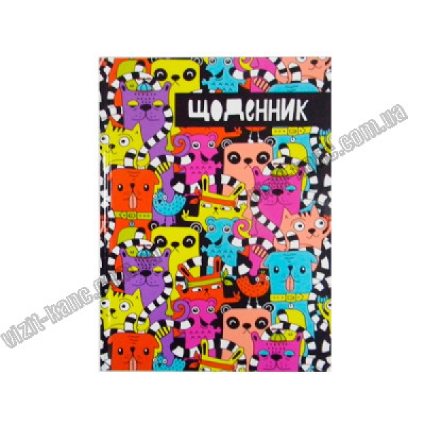 / Щоденник А5  70г.інтегр.обкл,ляссе-30, недатований (138*197мм), 320стор, диз.17181