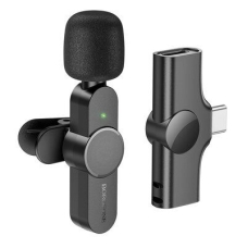 Мікрофон динамічний петличний BOROFONE BFK12 Trophy Type-C для смартфона Bluetooth чорний