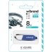 Флеш пам'ять USB 8 GВ Wibrand Aligator USB 2.0 блакитний
