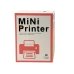 Дитячий портативний міні-принтер білий з рожевим