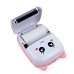Дитячий портативний міні-принтер білий з рожевим
