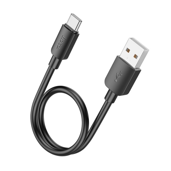 Кабель USB/Type-C 0.25 м Hoco X96 Hyper 27 Вт 3 A чорний