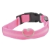 Нашийник текстильний з підсвіткою для собак XL 55 см від батарейки рожевий