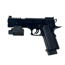 Дитячий пістолет 509-2 з лазером на кульках 22 см чорний