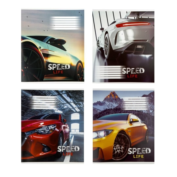 Зошит 48 аркушів клітинка # Поліграфіст 876 Speed Life