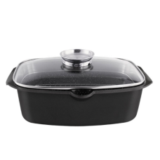 Сковорода-жарівня Haus Roland HR145-1, 32 см, алюмінієва, 7,6 л, з кришкою new