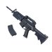 Дитячий автомат M45-1 з прицілом на кульках 64 см чорний Дитячий автомат M45-1 з прицілом на кульках 64 см чорний