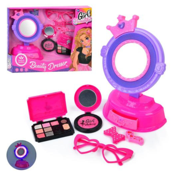 Дитячий ігровий набір 6в1 Трюмо MS-6613 зі звуковими та світловими ефектами