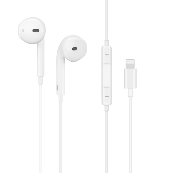 Навушники дротові HOCO L7 Plus Original (Lightning) White new