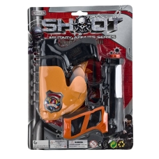 Набір іграшкової зброї 3168-4 стріли-присоски чорний з помаранчевим