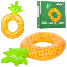 Надувне коло D25551 Ананас 180 см жовтий з зеленим