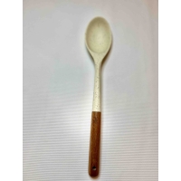 Ложка гарнірна силіконова Крем L 32 cм ( шт ) 3449 new