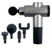Масажер портативний Fascial Gun RF-321 перкусійний сірий