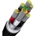Кабель 3в1 USB/Apple Lightning+Type-C+microUSB 1.2 м Baseus Flash Series синій