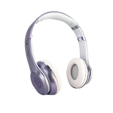 Навушники бездротові накладні S460 FM MP3 Bluetooth фіолетовий