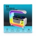 Колонка портативна з годинником Smart HM-G6 бездротова зарядка Bluetooth LED білий new