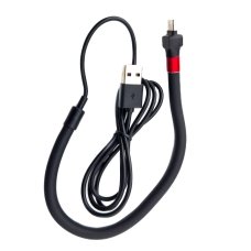 Кабель USB/Type-C 1.2 м BRACKET 2.4 A з утримувачем чорний