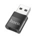 Перехідник USB M/Type-C F HOCO UA17 чорний Перехідник USB M/Type-C F HOCO UA17 чорний
