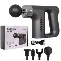 Масажер портативний Fascial Gun KH-740 перкусійний чорний